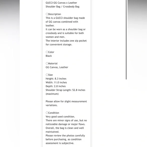 Gucci Black Monogram Messenger Bag - Picture 16 of 16